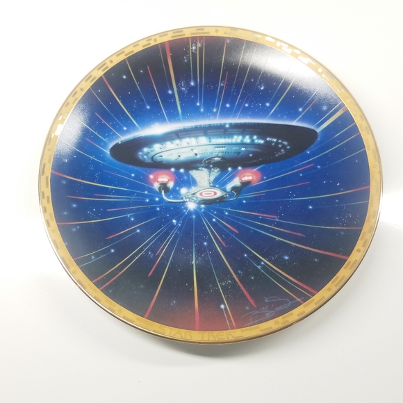Star Trek The Voyagers Vintage Limited Edition Collectible Plates - Picture 3 of 11